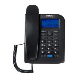 TELEFONE INTELBRAS COM FIO TC 60 ID PRETO