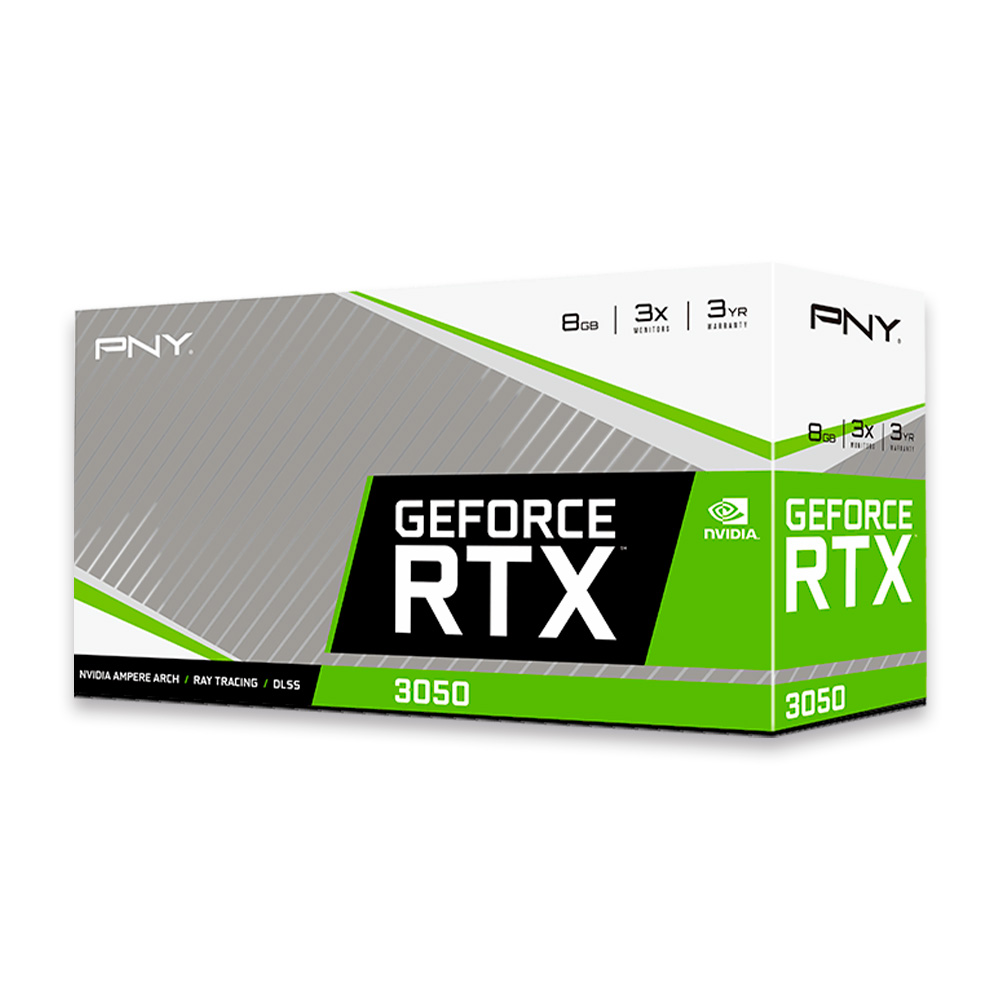 GPU NV RTX3050 8GB GDDR6 128BITS VERTO DUAL FAN PNY VCG30518DFBPB1