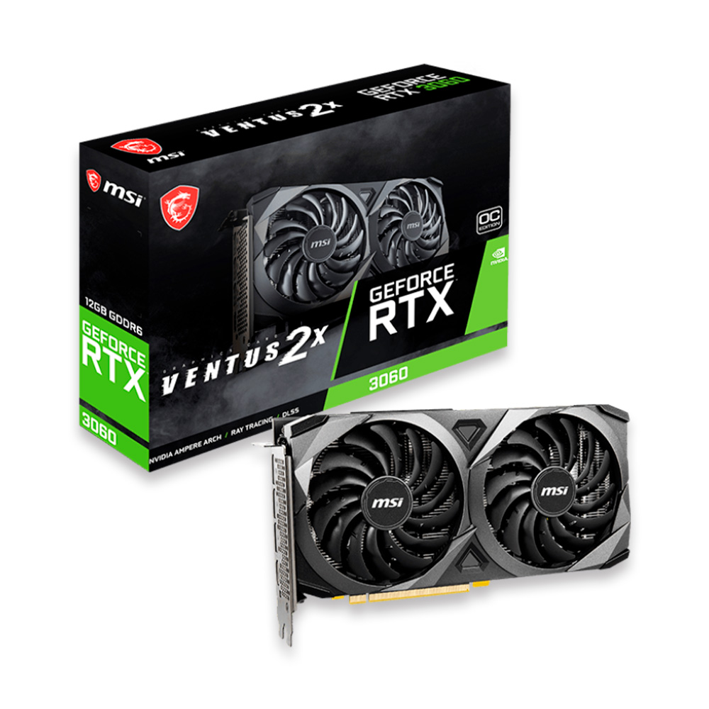 GPU NV RTX3060 12GB GDDR6 VENTUS 2X OC MSI 912-V397-856
