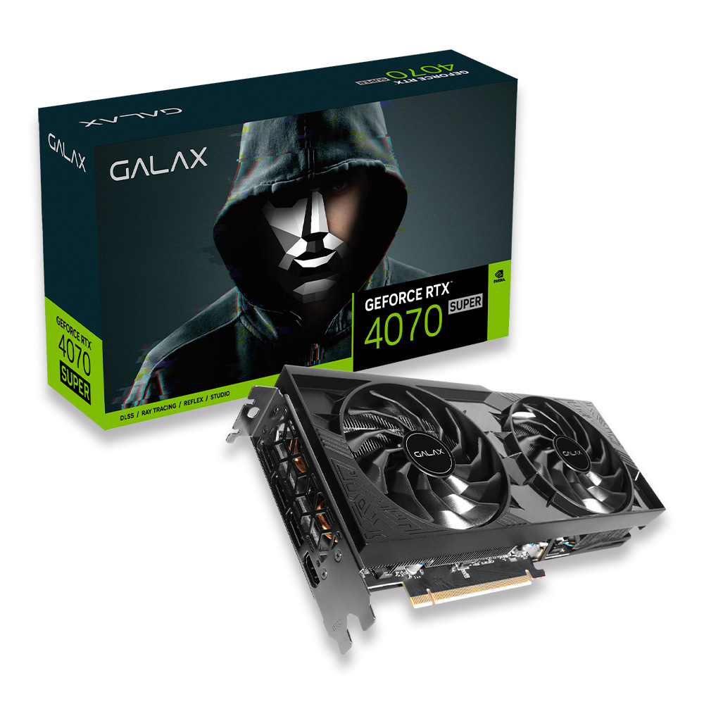 GPU NV RTX4070 12GB SUPER 1-CLICK OC 2X G6X 192BITS GALAX 47SOM7MD9PSU
