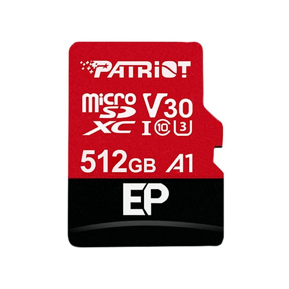 CARTAO 512GB MICRO SDXC CLASSE 10 C/ADAPT SD PATRIOT PEF512GEP31MCX