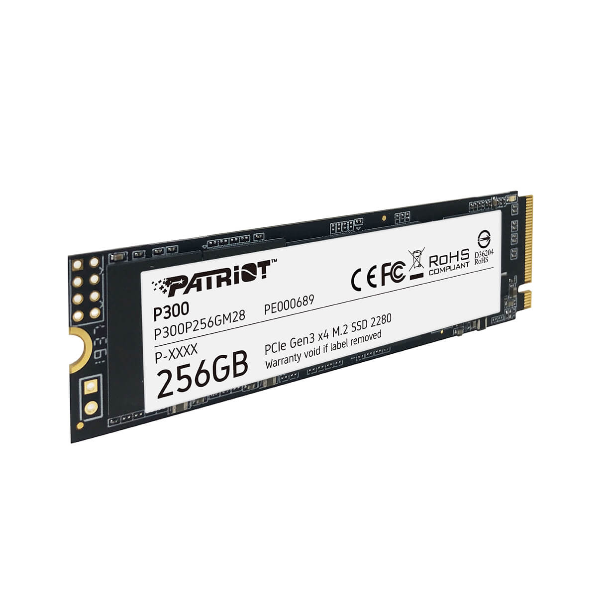 SSD 256GB M.2 2280 PCIe Gen3 x4 NVMe 1.3 P300 PATRIOT P300P256GM28