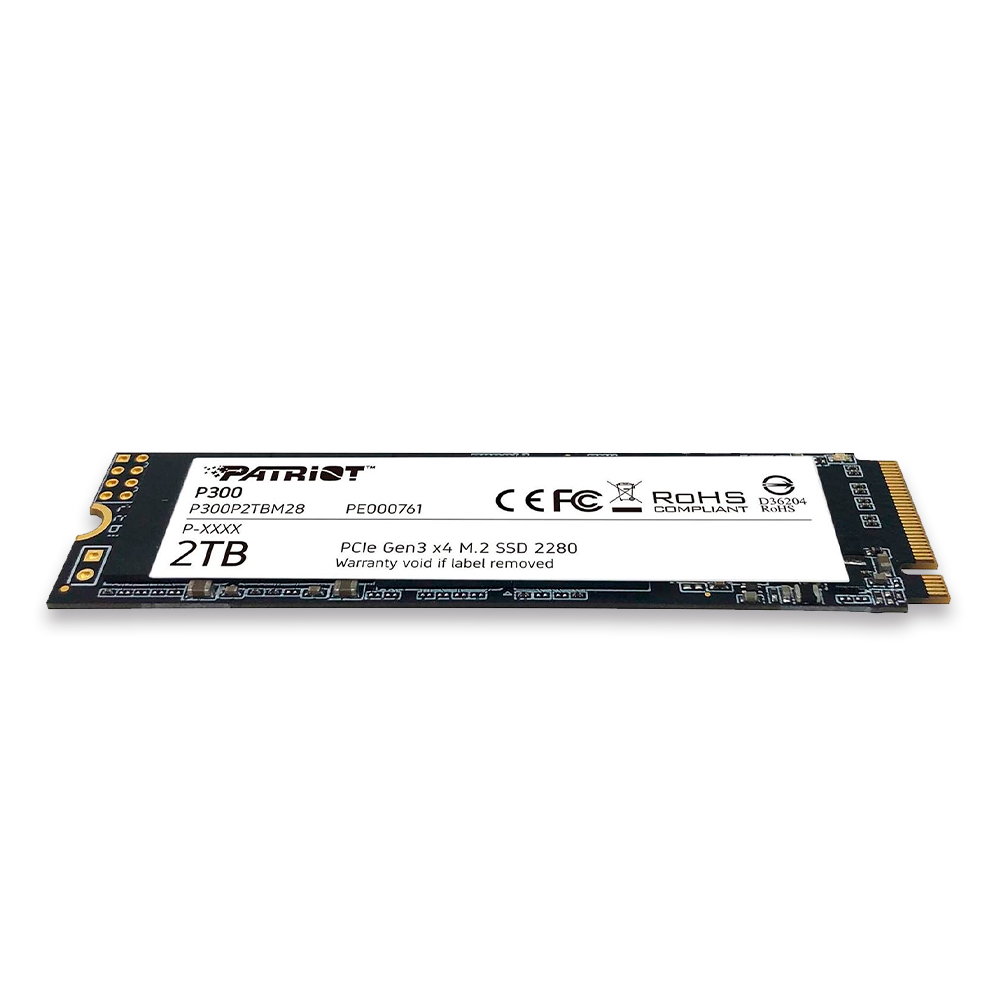 SSD 2TB M.2 2280 PCIe Gen3 x4 NVMe 1.3 P300 PATRIOT P300P2TBM28