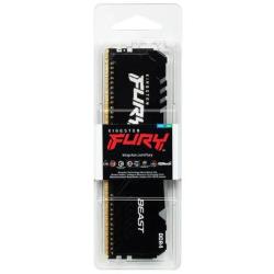 MEMORIA 8GB 2666U DDR4 CL 16 F.B.BLK RGB KINGSTON KF426C16BBA/8