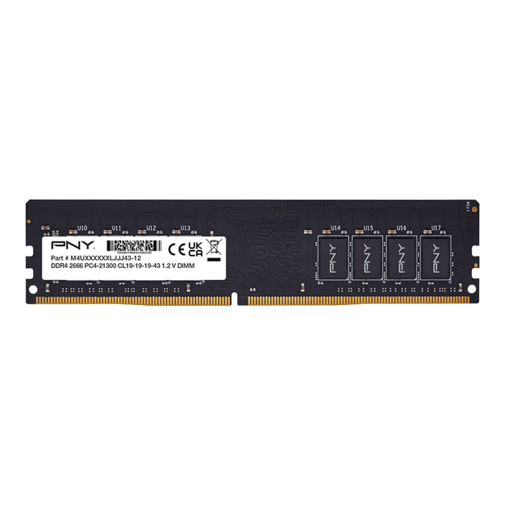 MEMÓRIA 16GB 2666 DDR4 UDIMM PERFORMANCE PNY MD16GSD42666-TB