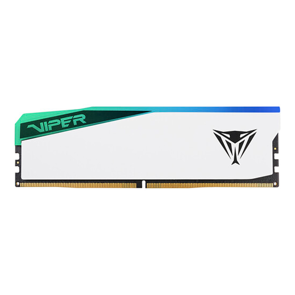 MEMORIA 16GB 6000U DDR5 VIPER ELITE 5 RGB WHITE PATRIOT PVER516G60C42W