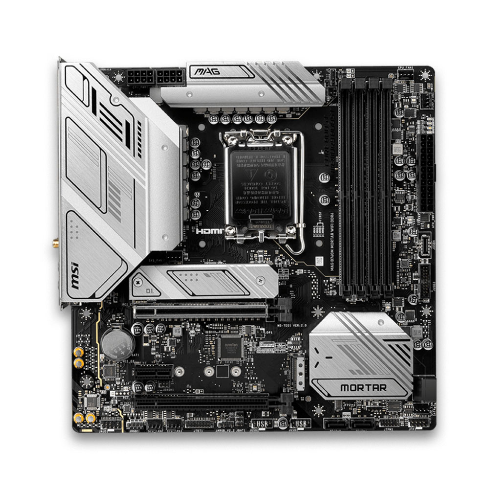 PLACA MÃE MSI MAG B760M MORTAR WIFI DDR4 INTEL LGA 1700 911-7E01-008