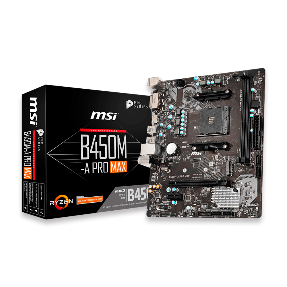 PLACA MÃE MSI B450M-A PRO MAX AMD AM4 911-7C52-030