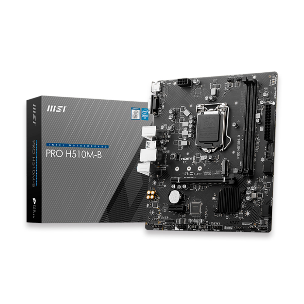 PLACA MÃE MSI PRO H510M-B INTEL LGA 1200 911-7E05-006 - InfoCWB