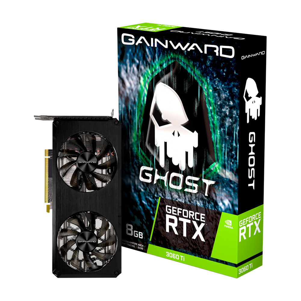 GPU NV RTX3060TI 8GB GHOST GDDR6 256BITS GAINWARD NE6306T019P2-190AB*