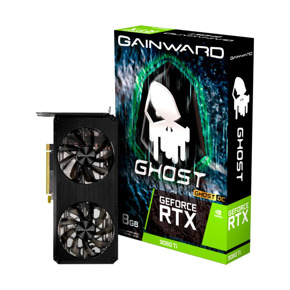 GPU NV RTX3060TI 8GB GHOST OC GD6 256BITS GAINWARD NE6306TS19P2-190AB*