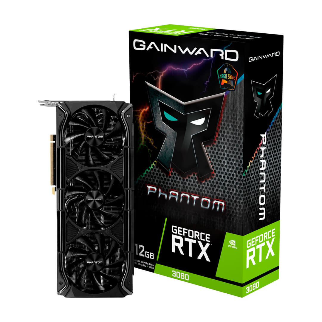GPU NV RTX3080 12GB PHANTOM GDDR6X 384B GAINWARD NED3080019KB-1020M*