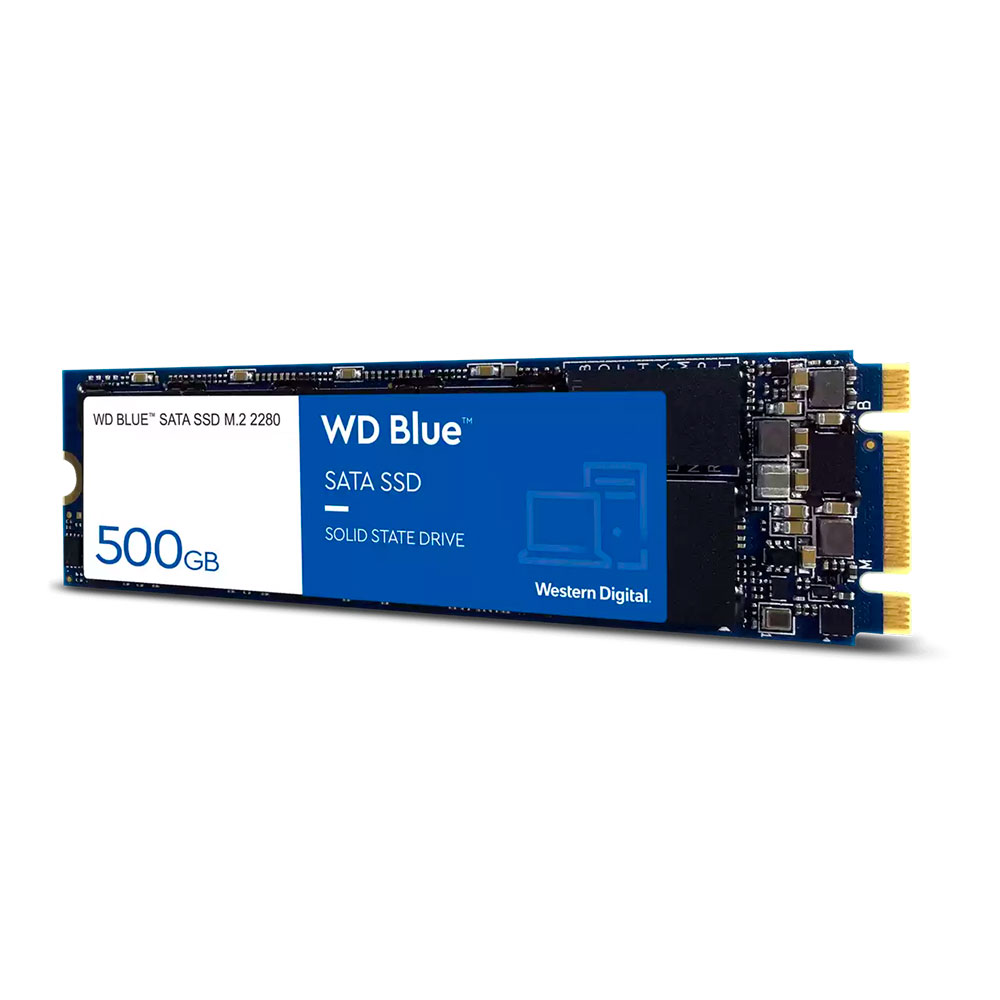 SSD 500GB M2 BLUE SATA III 2280 3D NAND WD WDS500G2B0B # - InfoCWB Tecnologia