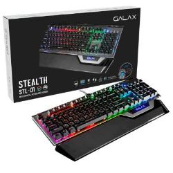 TECLADO GAMER GALAX STEALTH-01 BLUE SWITCH KGS0114T1RG1BSL0 #