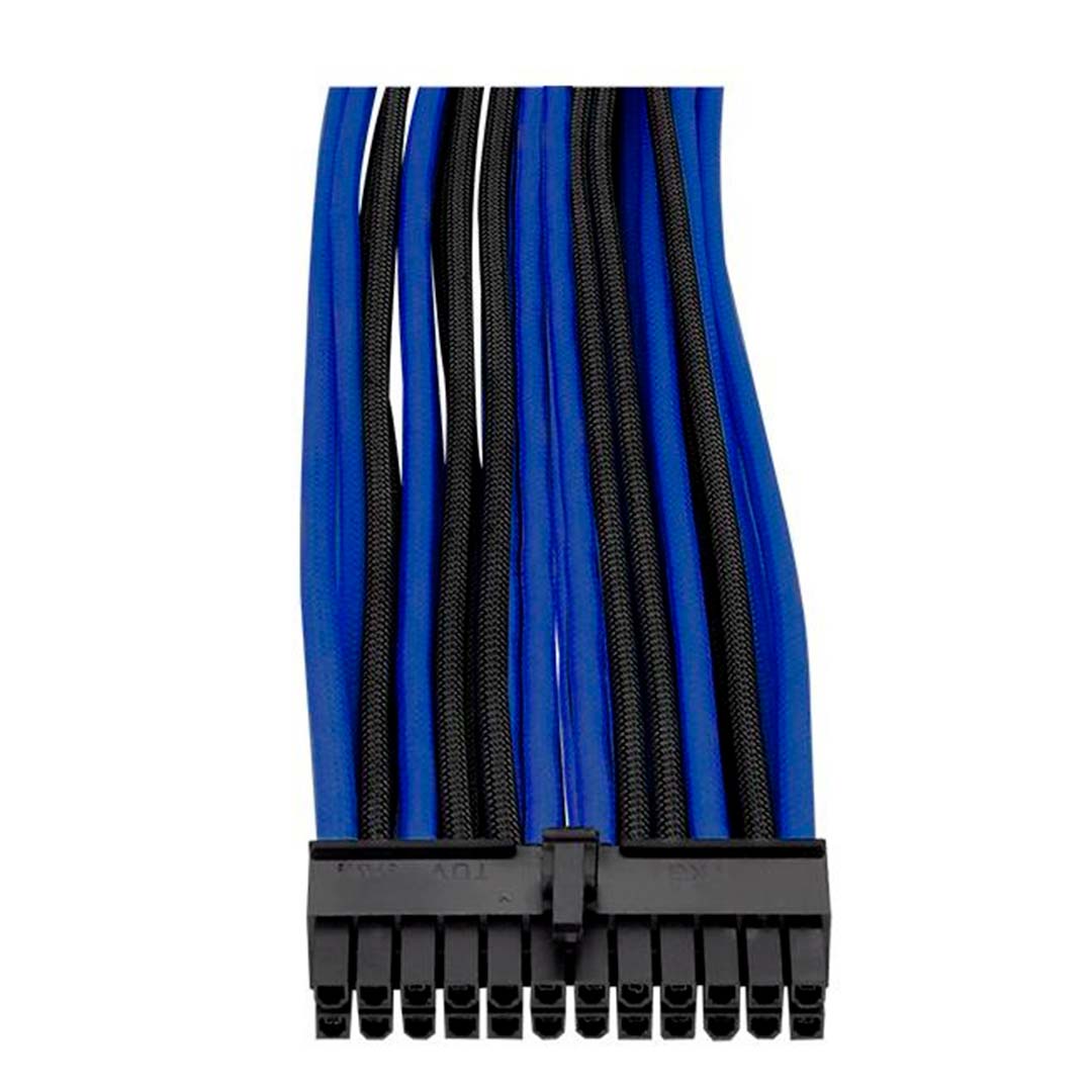 Kit de cabos TT Mod Sleveed Black& Blue 300mm Thermaltake - AC-035-CN1NAN-A1