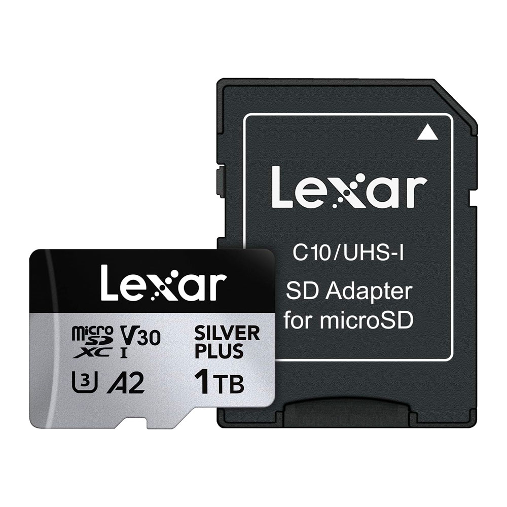 CARTAO DE MEMORIA 1TB PROFESSIONAL SILVER PLUS MICROSDXC UHS-I LEXAR LMSSIPL001T-BNANU - ATE 205/150