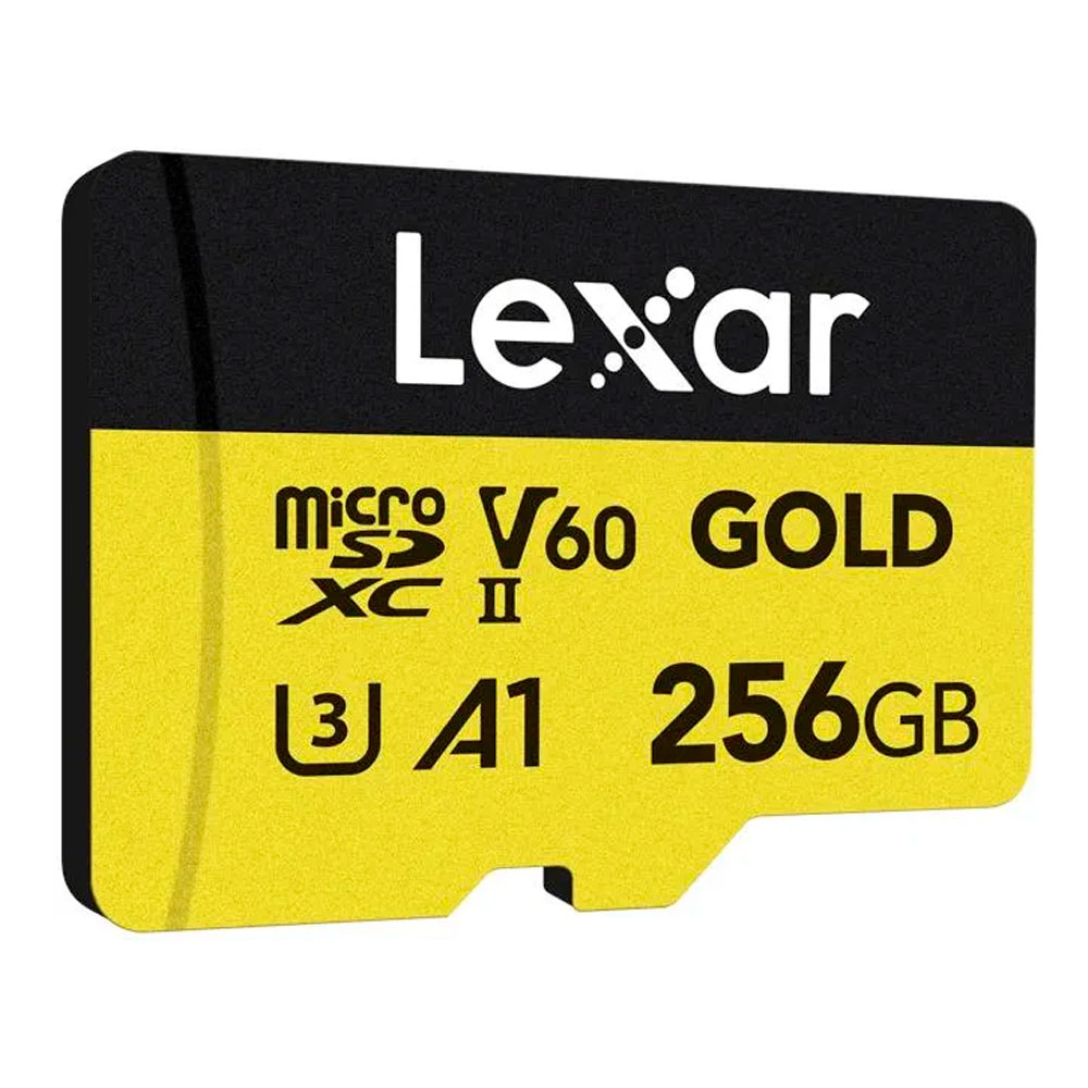 CARTAO DE MEMORIA 256GB PROFESSIONAL GOLD MICROSDXC UHS-II LEXAR LMSGOLD256G-BNNNG - ATE 218/180 MB/