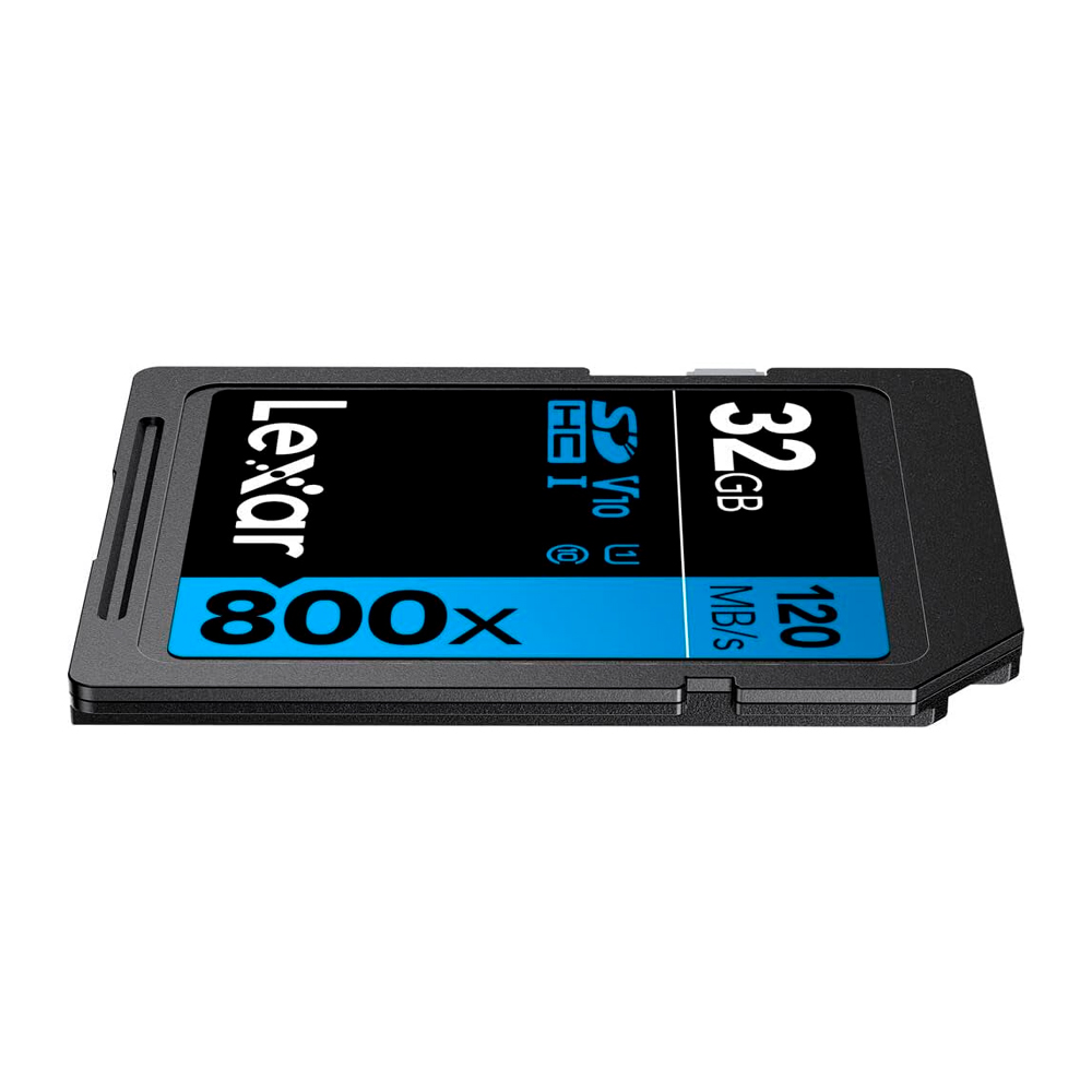 CARTAO DE MEMORIA 32GB 800X SDHC UHS-I BLUE SERIES LEXAR LSD0800P032G-BNNNU - ATE 120MB/S