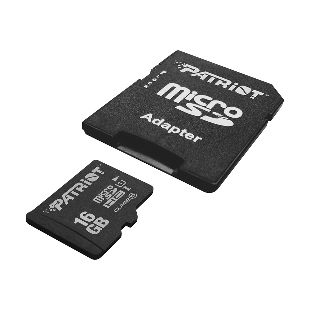 CARTAO DE MEMORIA 16GB LX SERIES MICRO SDHC CLASSE 10-U1 UHS-1 PATRIOT PSF16GMCSDHC10