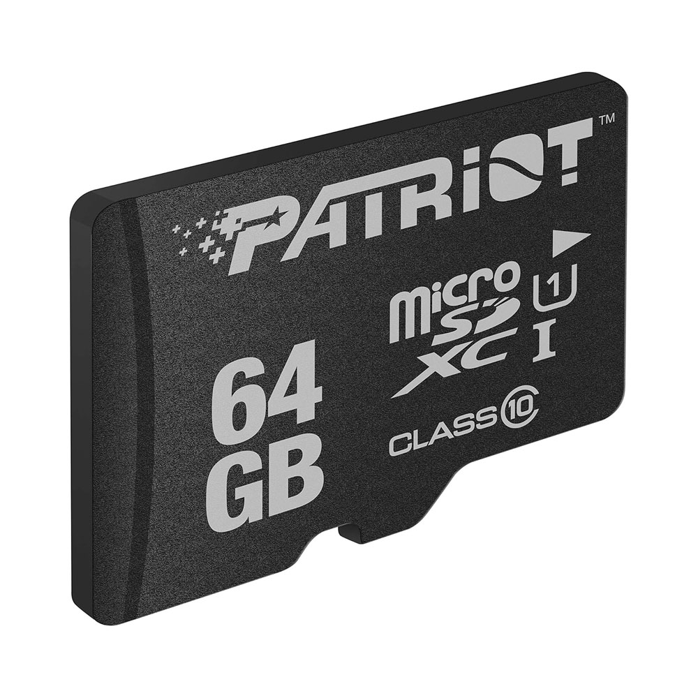 CARTAO DE MEMORIA 64GB LX SERIES MICRO SDHC CLASSE 10-U1 UHS-1 PATRIOT PSF64GMCSDXC10