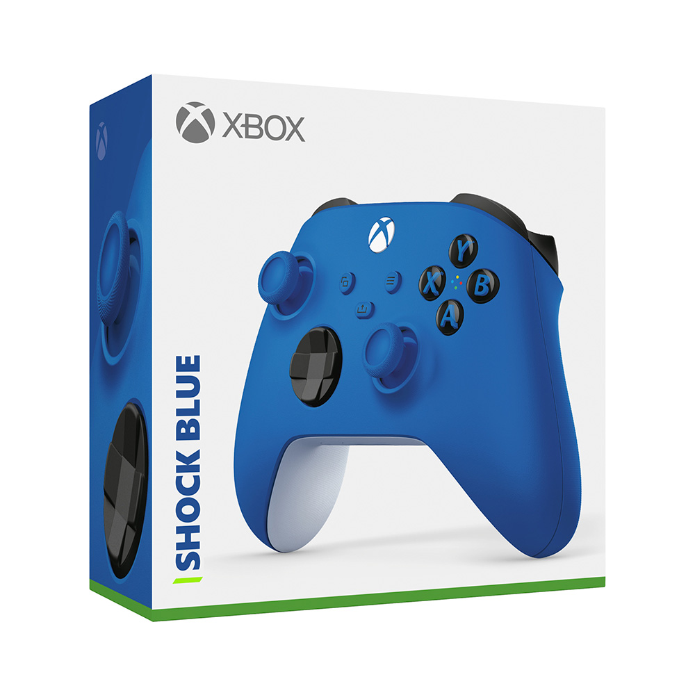 CONTROLE SEM FIO XBOX - SHOCK BLUE