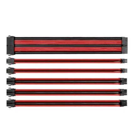 Kit de cabos TT Mod Sleveed Black&Red 300mm Thermaltake - AC-033-CN1NAN-A1