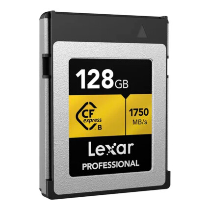 CARTAO DE MEMORIA 128GB CFEXPRESS TIPO B PCI-E GEN 3.2 GOLD SERIES LEXAR LCXEXPR128G-RNENG - ATE 175