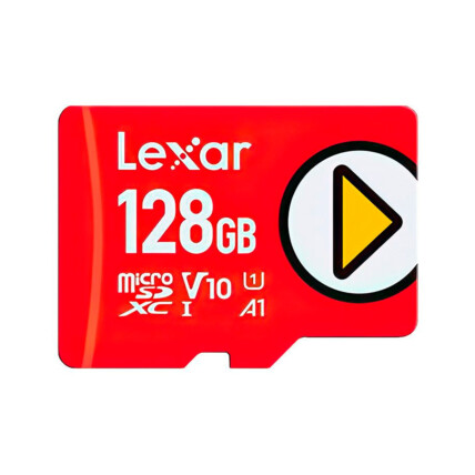 CARTAO DE MEMORIA 128GB PLAY MICROSDXC UHS-I LEXAR LMSPLAY128G-BNNNU - ATE 160/50 MB/S