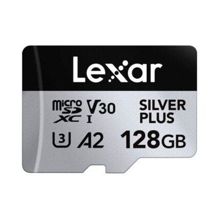 CARTAO DE MEMORIA 128GB PROFESSIONAL SILVER PLUS MICROSDXC UHS-I LEXAR LMSSIPL128G-BNANU - ATE 205/1