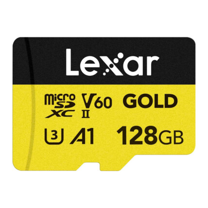 CARTAO DE MEMORIA 128GB PROFESSIONAL GOLD MICROSDXC UHS-II LEXAR LMSGOLD128G-BNNNG - ATE 218/180 MB/