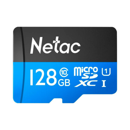 CARTAO DE MEMORIA 128GB P500 MICRO SDXC CLASSE 10-U1 NETAC NT02P500STN-128G-S - ATE 80MB/S