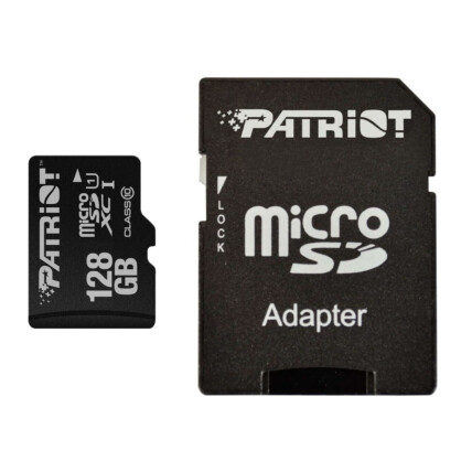 CARTAO DE MEMORIA 128GB LX SERIES MICRO SDHC CLASSE 10-U1 UHS-1 PATRIOT PSF128GMCSDXC10
