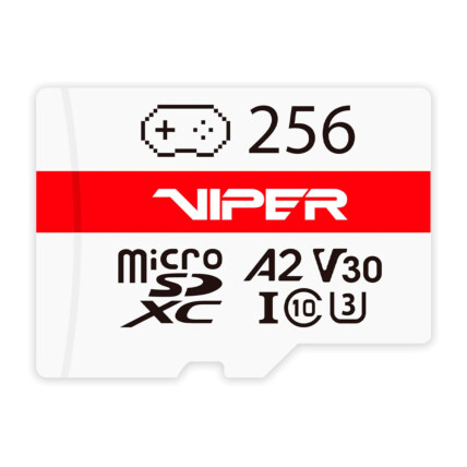 CARTAO DE MEMORIA 256GB VIPER MICRO SDXC CLASSE 10-U3 V30 A2 PATRIOT PV256GGM32MCX