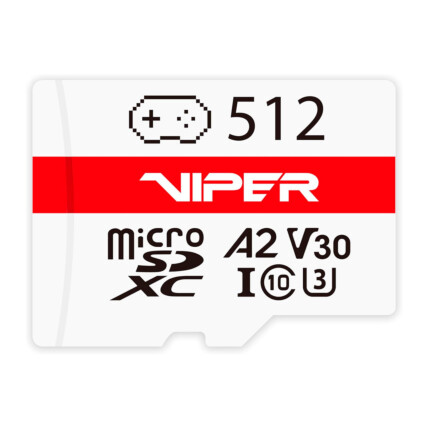 CARTAO DE MEMORIA 512GB VIPER MICRO SDXC CLASSE 10-U3 V30 A2 PATRIOT PV512GGM32MCX