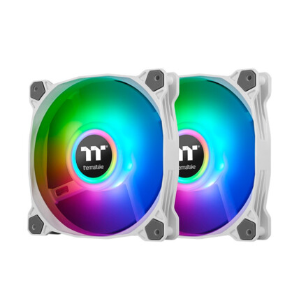 FAN TT PURE DUO 14 ARGB WHITE PREMIUM EDITION 2-FAN PACK CL-F098-PL14SW- B