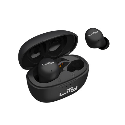 FONE DE OUVIDO TWS BLUETOOTH 34H BUDS PERCY PRETO LITY T13P