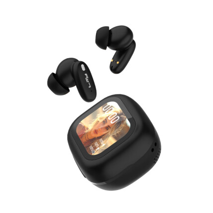 FONE DE OUVIDO TWS DISPLAY TOUCH BLUETOOTH 25H INTRA AURICULAR PRETO LITY T15P