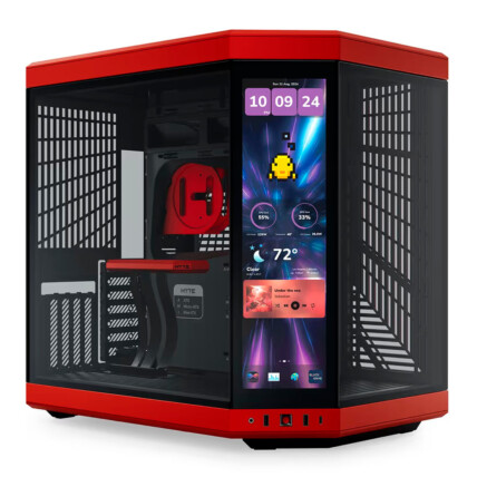 Gabinete Hyte Y70 Touch Infinite Black Cherry Mid Tower com Display Touch 14.5 - CS-HYTE-Y70TI-RB
