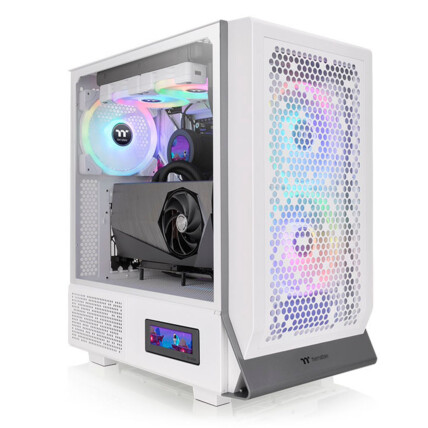 Gabinete Thermaltake Ceres 300 TG ARGB Snow Mid Tower - CA-1Y2-00M6WN-00