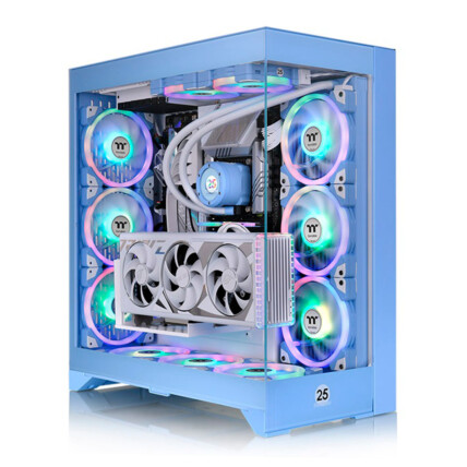 Gabinete Thermaltake CTE E600 MX Hydrangea Blue Mid Tower - CA-1Y3-00MFWN-00