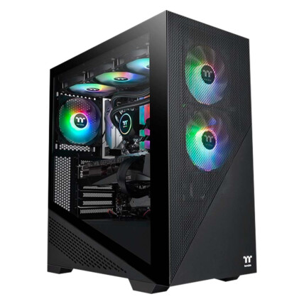 Gabinete Thermaltake Divider 370 TG ARGB Black Mid Tower - CA-1S4-00M1WN-00