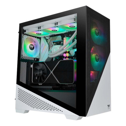 Gabinete Thermaltake Divider 370 TG Snow ARGB Mid Tower - CA-1S4-00M6WN-00