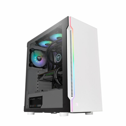 Gabinete Thermaltake H200 TG RGB Snow Mid Tower - CA-1M3-00M6WN-00