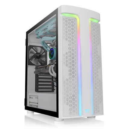 Gabinete Thermaltake H590 TG ARGB Snow Mid Tower - CA-1X4-00M6WN-00
