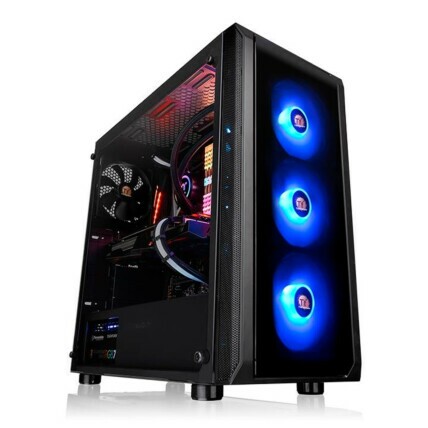 Gabinete Thermaltake J23 TG RGB Black Mid Tower - CA-1L6-00M1WN-01
