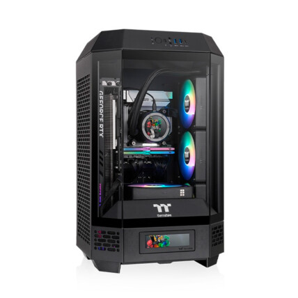 GABINETE TT THE TOWER 250 MINI TOWER BLACK 3*TEMPGLASS/2*CT120 CA-1Z9-00S1WN-00