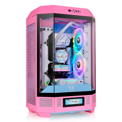 GABINETE TT THE TOWER 300 BUBBLE PINK WIN/SPCC/TEMP 2*140mm CA-1Y4-00SAWN-00