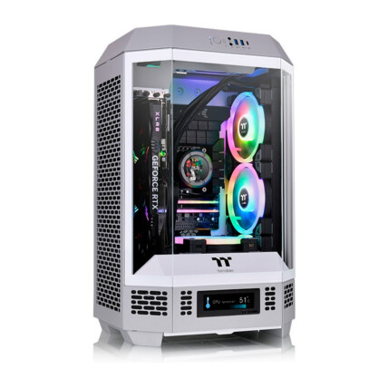 GABINETE TT THE TOWER 300 MICRO TOWER LIMESTONE 3*TEMPGLASS/2*140MM CT WHITE CA-1Y4-00SIWN- 00