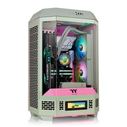 GABINETE TT THE TOWER 300 MICRO TOWER MATCHA PLUM 3*TEMPGLASS/2*140MM CT CA-1Y4-00SJWN- 00