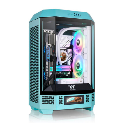 Gabinete Thermaltake The Tower 300 Turquoise Micro Tower - CA-1Y4-00SBWN-00